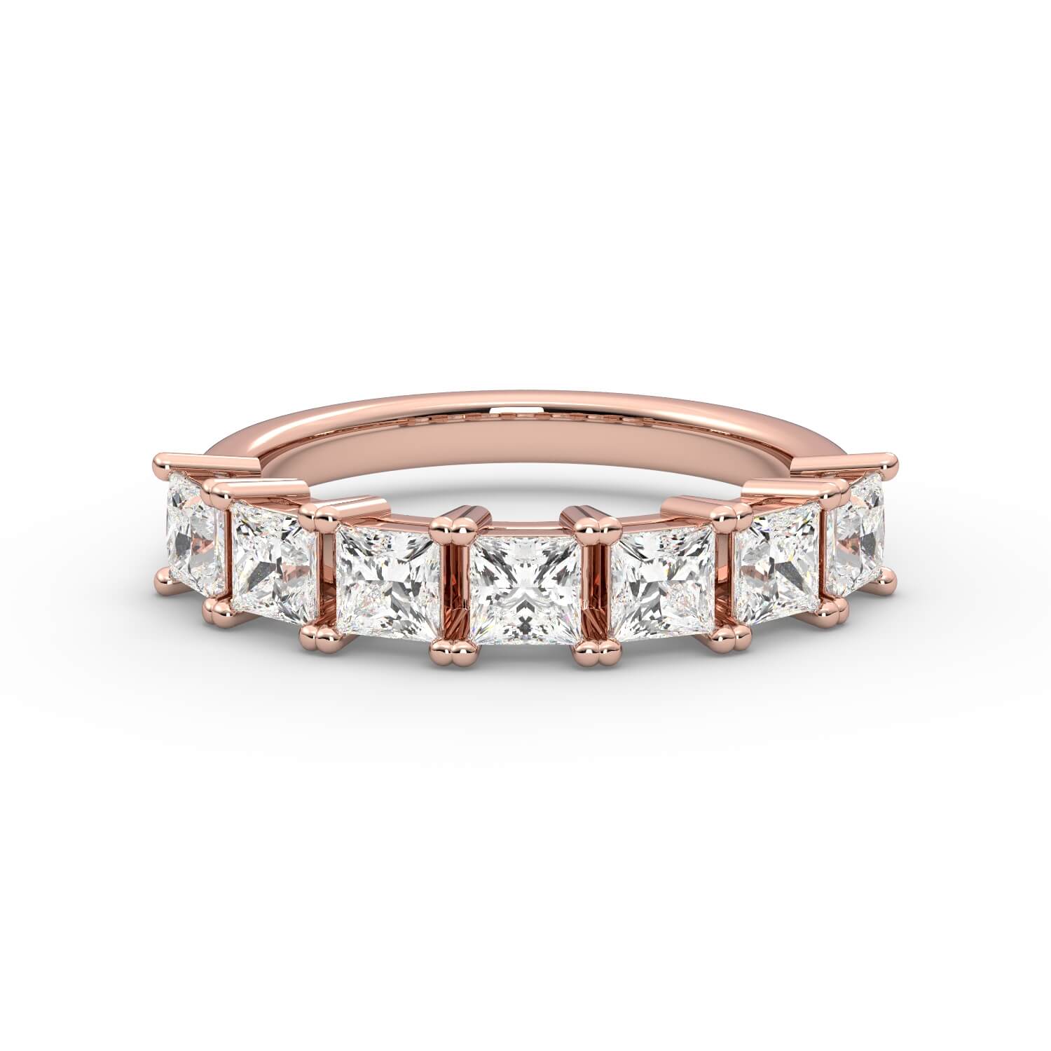 טבעת פרינסס זהב 14K זהב אדום